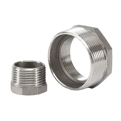 Acciaio inossidabile forgiato 201 304 Pipe Fitting Hex Bushing Core Bushing Femminile Maschio Thread Joint