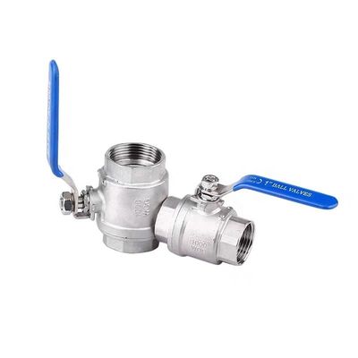 Valvola a sfera a pressione normale 3A DIN NPT BSPT BSPP 1/4''-4.0' argento