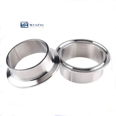 Acciaio inossidabile 304 316 SMS Tri Clover Ferrule/Nipple Silver Clamp Connection Design