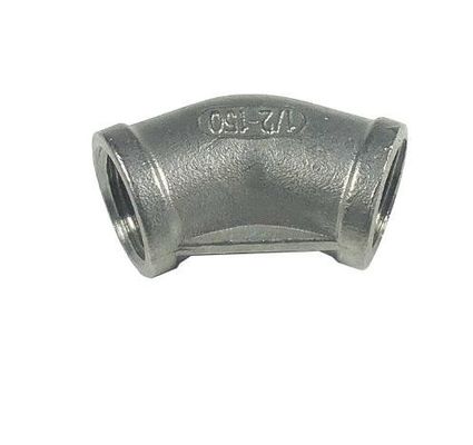 Supporto OEM personalizzato per 201 304 Acciaio inossidabile 45 gradi gomito Female Pipe Fitting