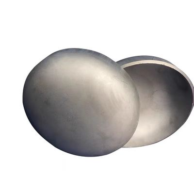 Argento ASTM 12 pollici olio senza cucitura cappuccio finale titanio cappuccio valvola d'aria fine serbatoio testa di piatto