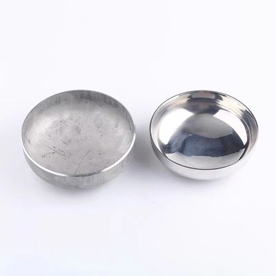 Argento ASTM 12 pollici olio senza cucitura cappuccio finale titanio cappuccio valvola d'aria fine serbatoio testa di piatto
