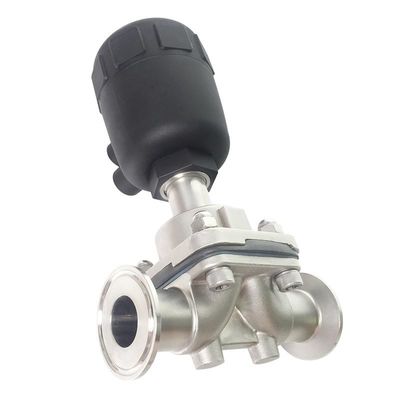 Valvola di diaframma pneumatica sanitaria in acciaio inossidabile 316L per il trattamento dell'acqua DN15-DN57