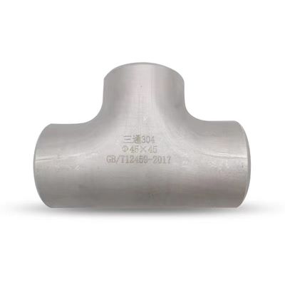 WZ 304 316 Fittings di tubi in acciaio inossidabile di grado industriale Tee saldato per tubi da 1/8"-4"