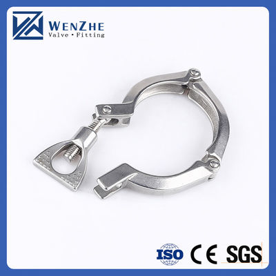 Acciaio inossidabile standard da 1,5 '304 single pin heavy duty tri clamp con nocciolo alare