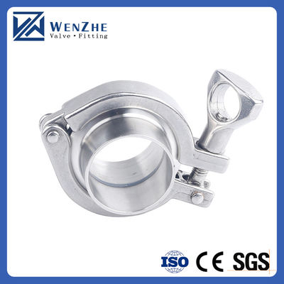 Acciaio inossidabile standard da 1,5 '304 single pin heavy duty tri clamp con nocciolo alare