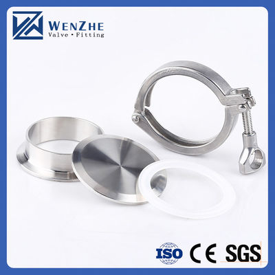 Acciaio inossidabile standard da 1,5 '304 single pin heavy duty tri clamp con nocciolo alare