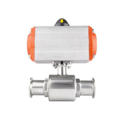 Installazione rapida WZ SS304 classe sanitaria 25 38 Valvola a sfera a tre vie con rifinitura argento