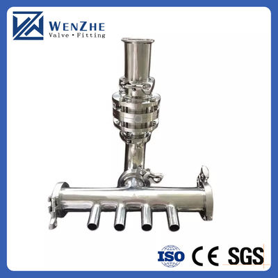 1.5 pollici filtro a triclampo SS304 Fittings igienici con filtro rettilineo in linea uguale