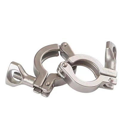 WZ Sanitario Tri Clamp Acciaio inossidabile304 316 Fusione Ferrule Flange Pipe Double Pin Clamp 1/8"-4