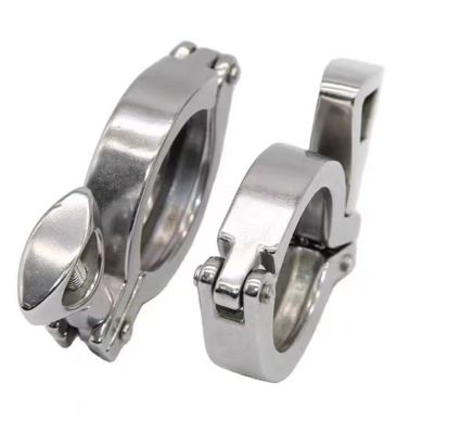 WZ Sanitario Tri Clamp Acciaio inossidabile304 316 Fusione Ferrule Flange Pipe Double Pin Clamp 1/8"-4