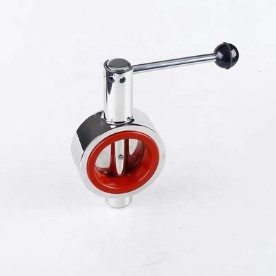 In acciaio inossidabile 304 316 Silver Duck Beak Butterfly Valve