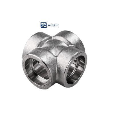 Acciaio inossidabile argento 304 316 316L 2000lb 3000lb 6000lb B16.11 Socket Weld Cross