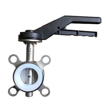 Fittings sanitari per tubi in acciaio inossidabile BUTTERFLY Struttura Wafer Tipo Butterfly Valve