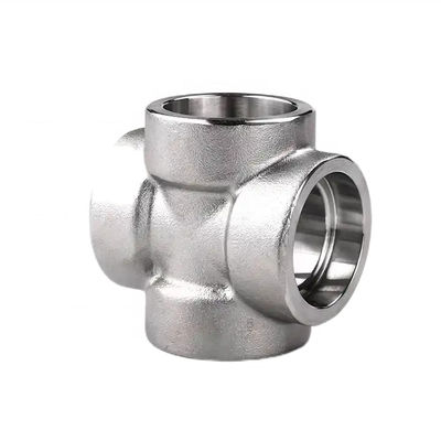 Acciaio inossidabile argento 304 316 316L 2000lb 3000lb 6000lb B16.11 Socket Weld Cross
