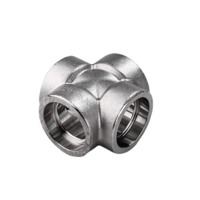 Acciaio inossidabile argento 304 316 316L 2000lb 3000lb 6000lb B16.11 Socket Weld Cross