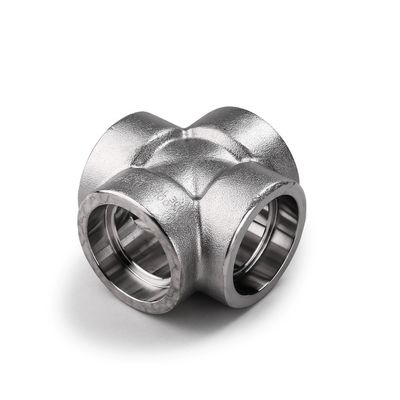 Acciaio inossidabile argento 304 316 316L 2000lb 3000lb 6000lb B16.11 Socket Weld Cross