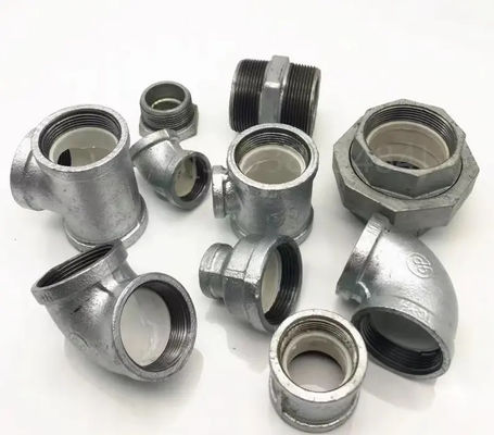 Fittings per tubi a filo galvanizzato di ferro malleabile per dimensioni uguali da 1 a 8' a prezzi competitivi