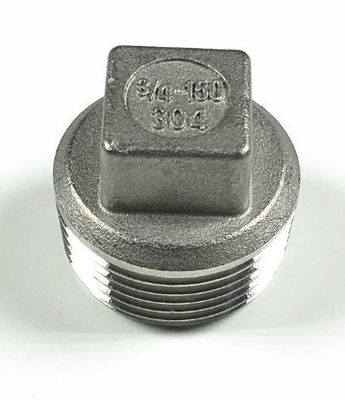 In acciaio inossidabile 201 304 Quadragon Plug Head Nipple Connector per il montaggio di tubi di fusione