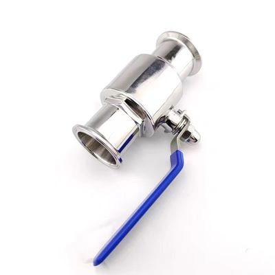 Valvola a sfera rettilinea a 2 vie DIN SMS WZ Sanitaria in acciaio inossidabile 304 316 316L Tri Clamp