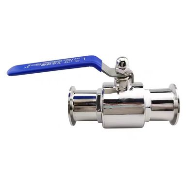 Valvola a sfera rettilinea a 2 vie DIN SMS WZ Sanitaria in acciaio inossidabile 304 316 316L Tri Clamp