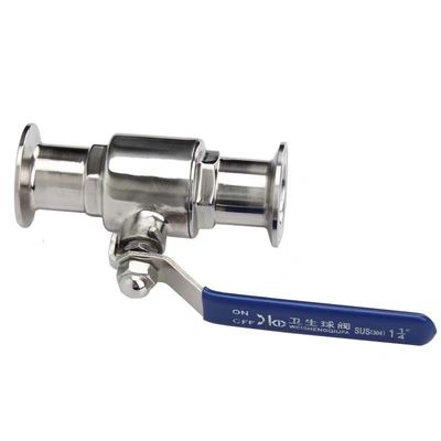 Valvola a sfera rettilinea a 2 vie DIN SMS WZ Sanitaria in acciaio inossidabile 304 316 316L Tri Clamp