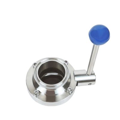 Clampo di connessione della birra in acciaio inossidabile Epdm Silicio manuale Tri Clampo Valvola farfalla