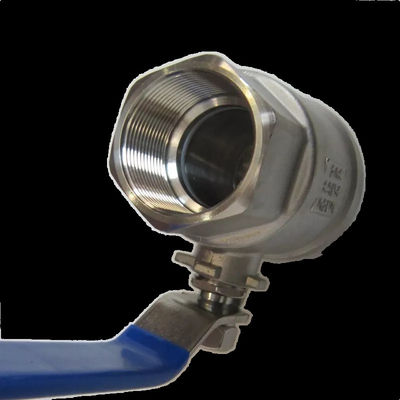 Acciaio inossidabile 304 316 2PC Valvole a sfera a filo femminile DN8-DN100 PN63 DIN3202-M3
