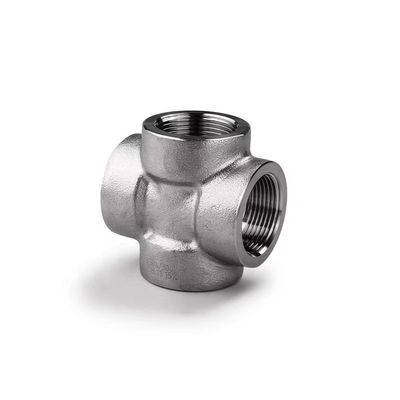 304 316 316L Acciaio al carbonio forgiato ad alta pressione a filo/SW Cross 1/4''-4.0' NPT BSPT