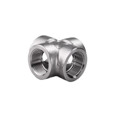 304 316 316L Acciaio al carbonio forgiato ad alta pressione a filo/SW Cross 1/4''-4.0' NPT BSPT