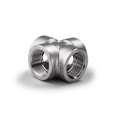 304 316 316L Acciaio al carbonio forgiato ad alta pressione a filo/SW Cross 1/4''-4.0' NPT BSPT