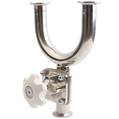 Valvola di diaframma di tipo U in acciaio inossidabile sanitario con materiale di corpo SS304/SS316L