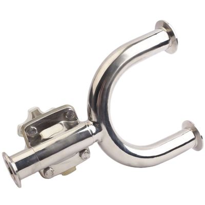 Valvola di diaframma di tipo U in acciaio inossidabile sanitario con materiale di corpo SS304/SS316L