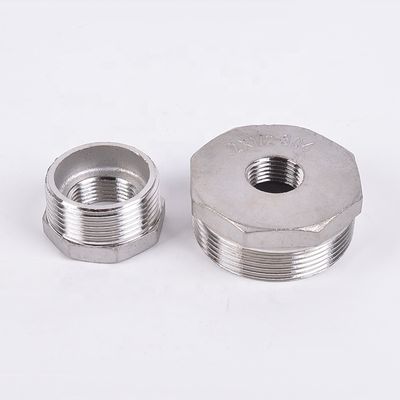 Acciaio inossidabile forgiato 201 304 Pipe Fitting Hex Bushing Core Bushing Femminile Maschio Thread Joint