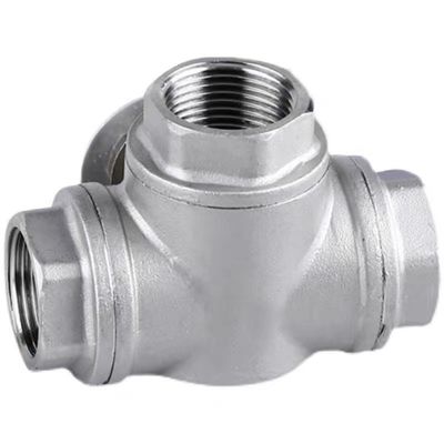 Codice testa cilindrica WZ SS201 304 316 Valvola a tre vie con fine a filo NPT BSP BSPT argento