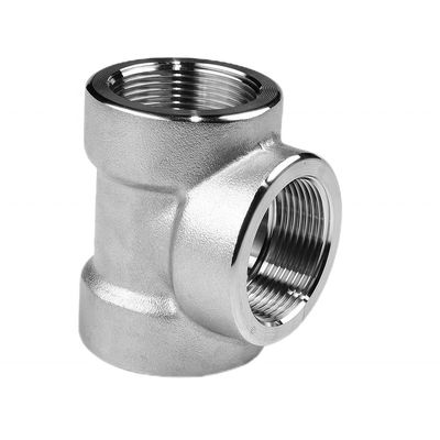 Acciaio inossidabile 304 316 316L 3000 LB 6000LB Tee forgiato per raccordi per tubi ad alta pressione