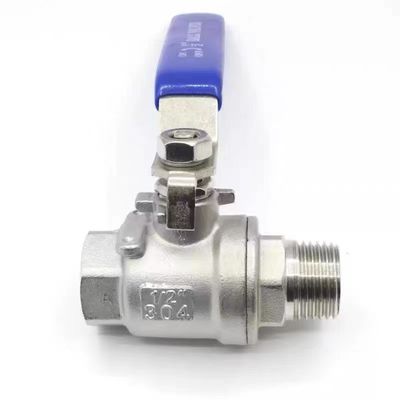 Acciaio inossidabile 304 316 2PC valvola a sfera NPT/BSP filo 1/4''-4.0'' connessione copertura manico in vinile