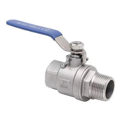 Acciaio inossidabile 304 316 2PC valvola a sfera NPT/BSP filo 1/4''-4.0'' connessione copertura manico in vinile