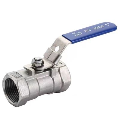 WZSS201 304 316 1 PC Valvola a sfera manuale in acciaio inossidabile con blocco NPT BSP BSPT 1/4''-4.0
