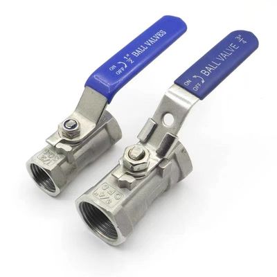 WZSS201 304 316 1 PC Valvola a sfera manuale in acciaio inossidabile con blocco NPT BSP BSPT 1/4''-4.0