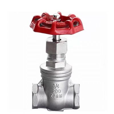 CF8 Valvola di apertura manuale a filo interno per olio di gas acqueo DN5-DN200 Codice di testa cilindrica