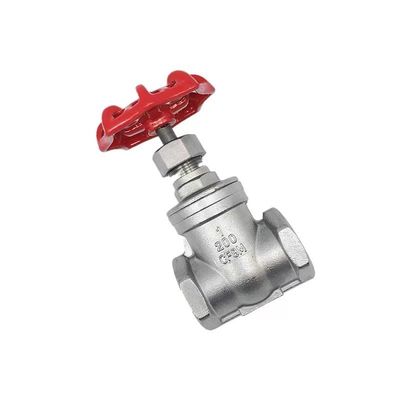 CF8 Valvola di apertura manuale a filo interno per olio di gas acqueo DN5-DN200 Codice di testa cilindrica
