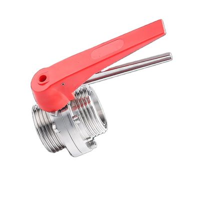 Sanitari SS304/316L Valvole a tre pinze manuali a farfalla con maniglia del grilletto