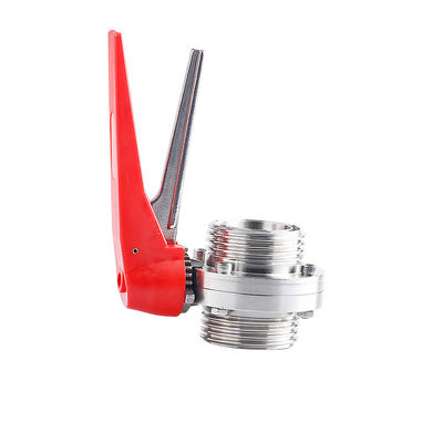 Sanitari SS304/316L Valvole a tre pinze manuali a farfalla con maniglia del grilletto