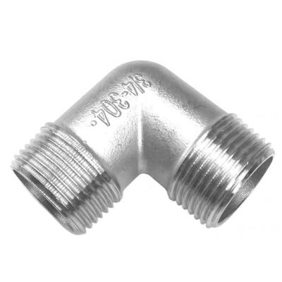 WZ SS 201 304 316 NPT/BSPT/BSPP 90 gradi tubo a gomito con filo maschio/femmina