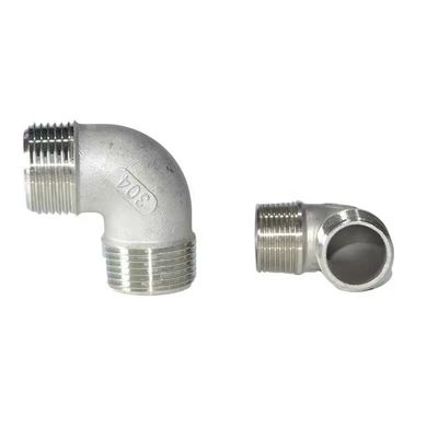 WZ SS 201 304 316 NPT/BSPT/BSPP 90 gradi tubo a gomito con filo maschio/femmina