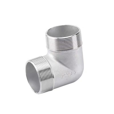 WZ SS 201 304 316 NPT/BSPT/BSPP 90 gradi tubo a gomito con filo maschio/femmina