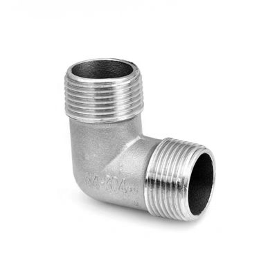 WZ SS 201 304 316 NPT/BSPT/BSPP 90 gradi tubo a gomito con filo maschio/femmina