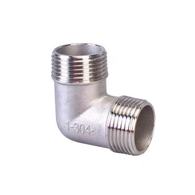 WZ SS 201 304 316 NPT/BSPT/BSPP 90 gradi tubo a gomito con filo maschio/femmina