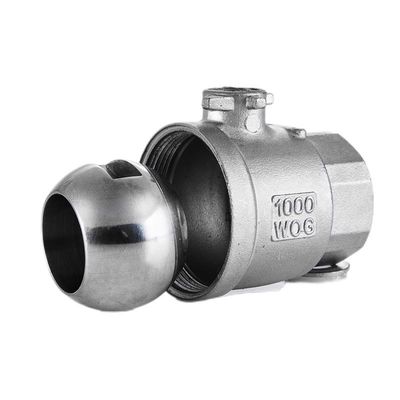Valvola a sfera manuale in acciaio inossidabile 201/304 2PC per applicazioni industriali pesanti